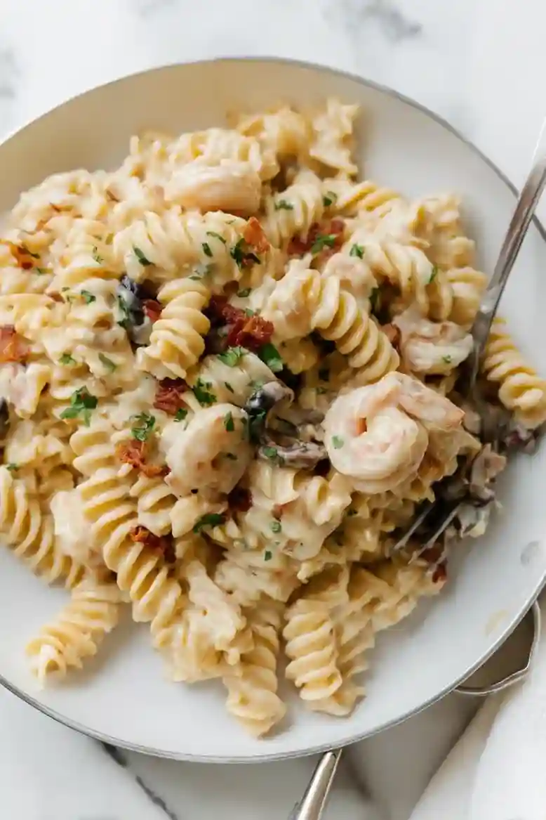Cheesy Chicken Bacon Ranch Pasta - 1