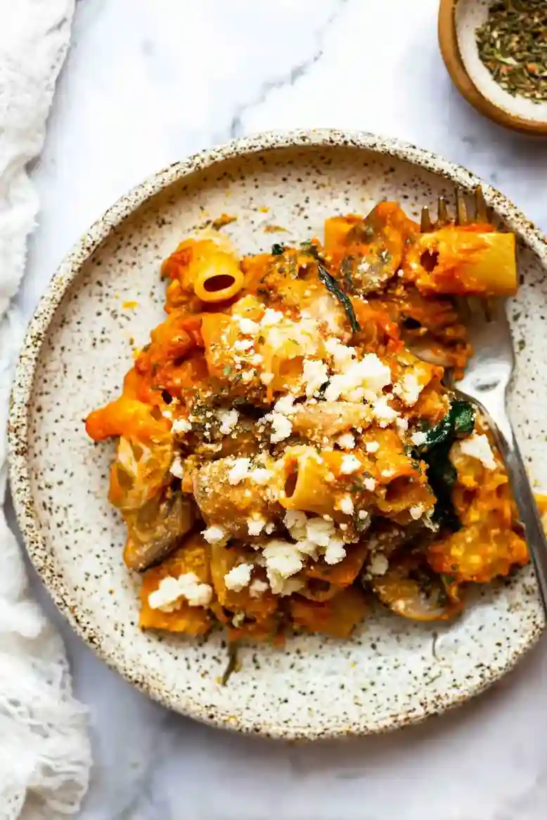 Cheesy Pumpkin Pasta Bake Recipe - 2