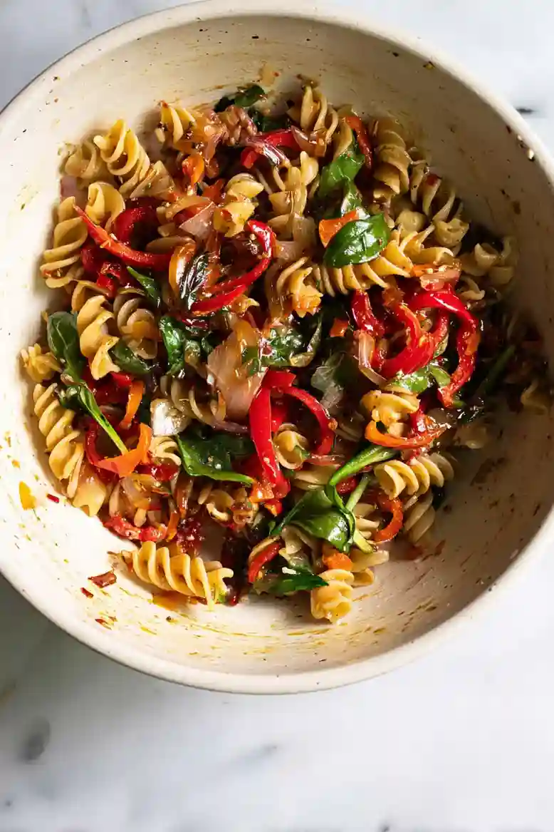 Colorful Roast Pepper Pasta Salad - 2