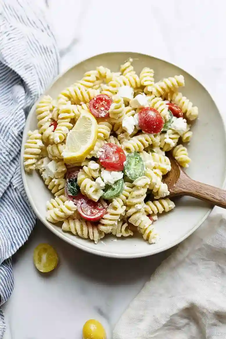 Creamy Goat Cheese Pasta Salad - 1