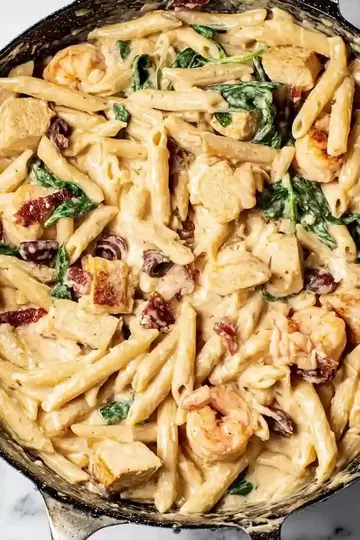 Creamy Tuscan Chicken Pasta Dinner