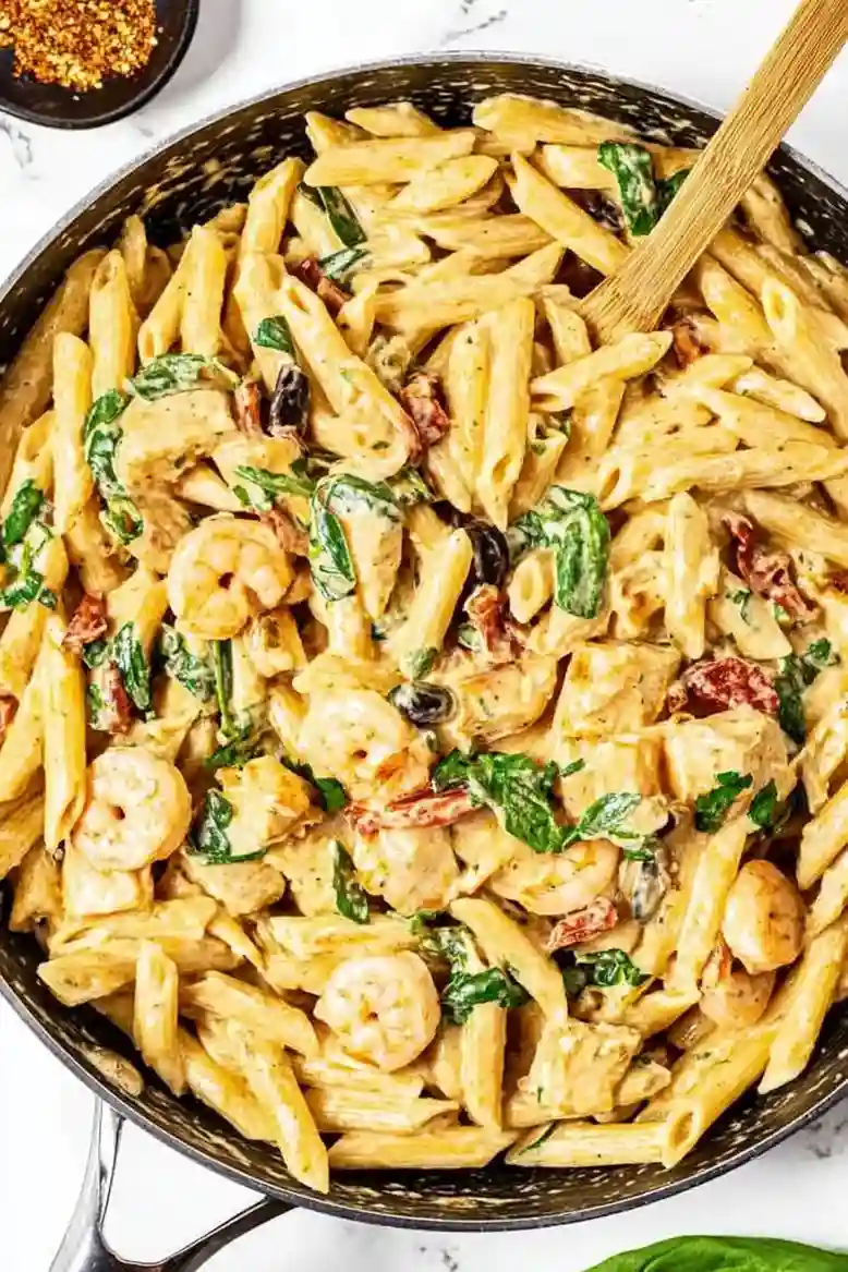 Creamy Tuscan Chicken Pasta Dinner - 2