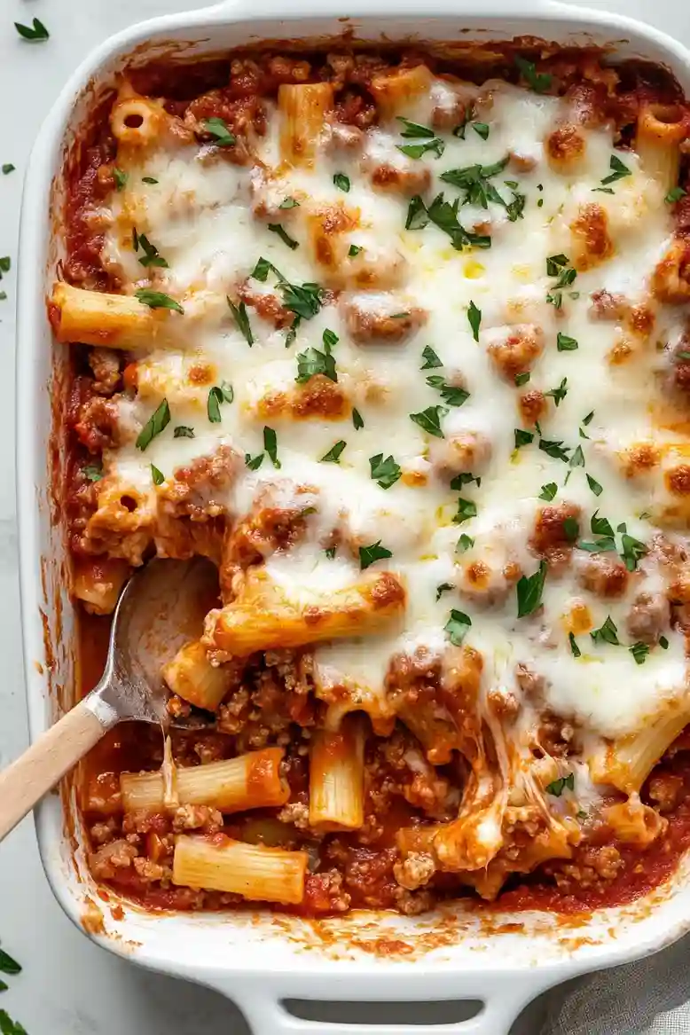 Easy Baked Ziti with Cheese - 1