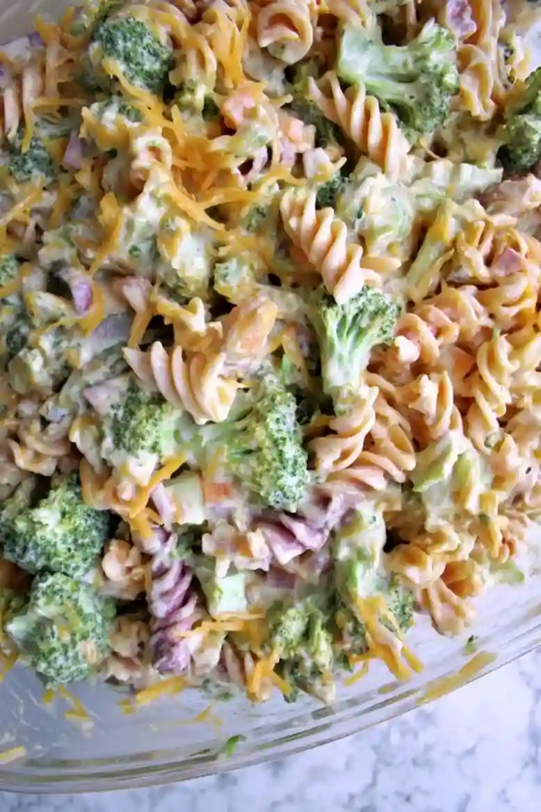 Easy Broccoli Cheddar Pasta Salad - 1