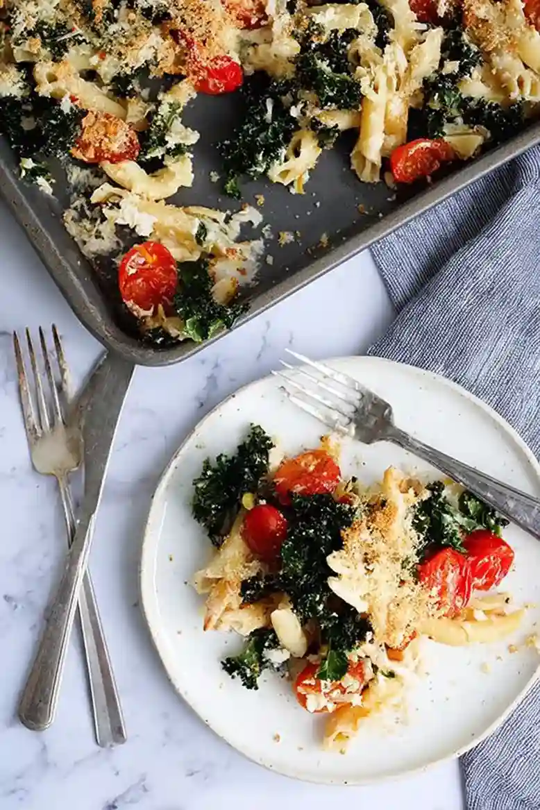 Easy Sheet Pan Pasta Bake - 2