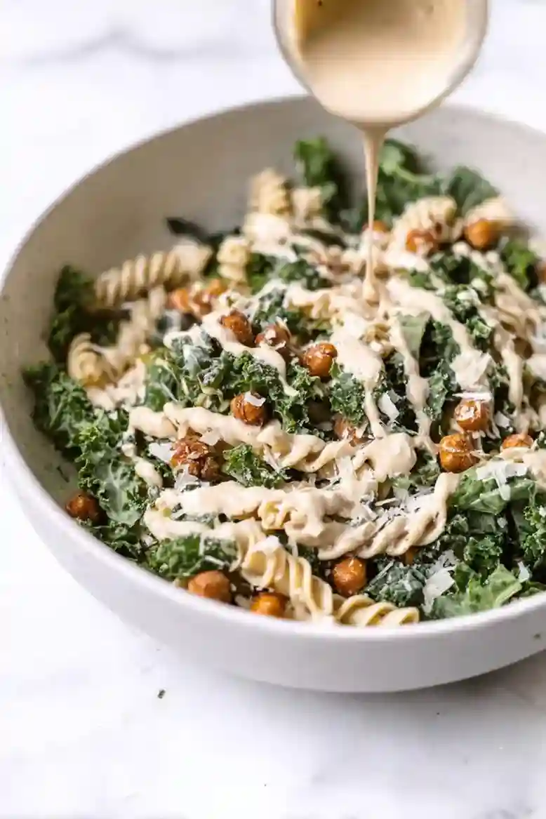 Fresh Kale Caesar Pasta Salad - 2
