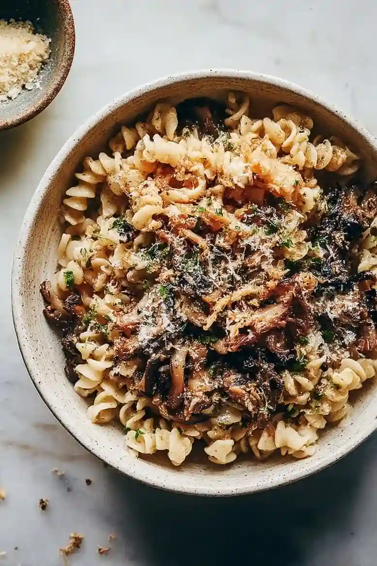 Herb Roasted Mushroom Pasta - 1