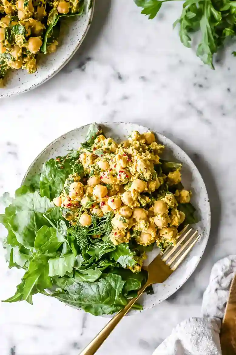 Quick Curried Chickpea Salad - 2