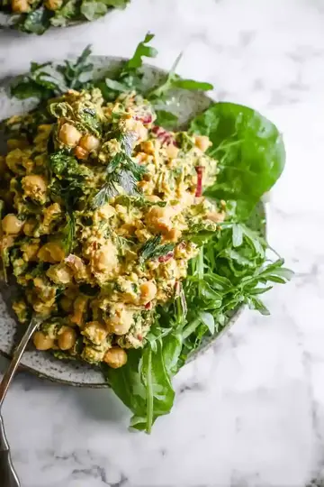 Quick Curried Chickpea Salad
