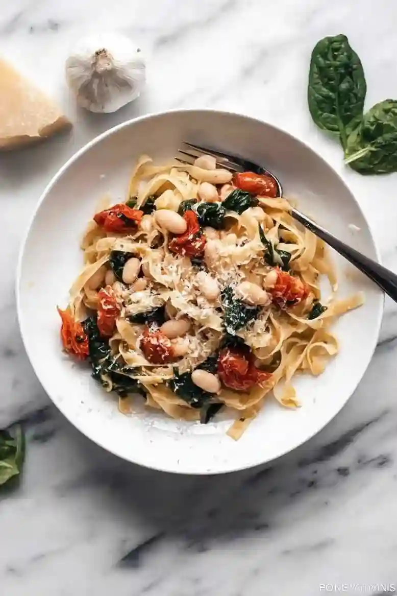 Quick Tuscan White Bean Pasta - 2