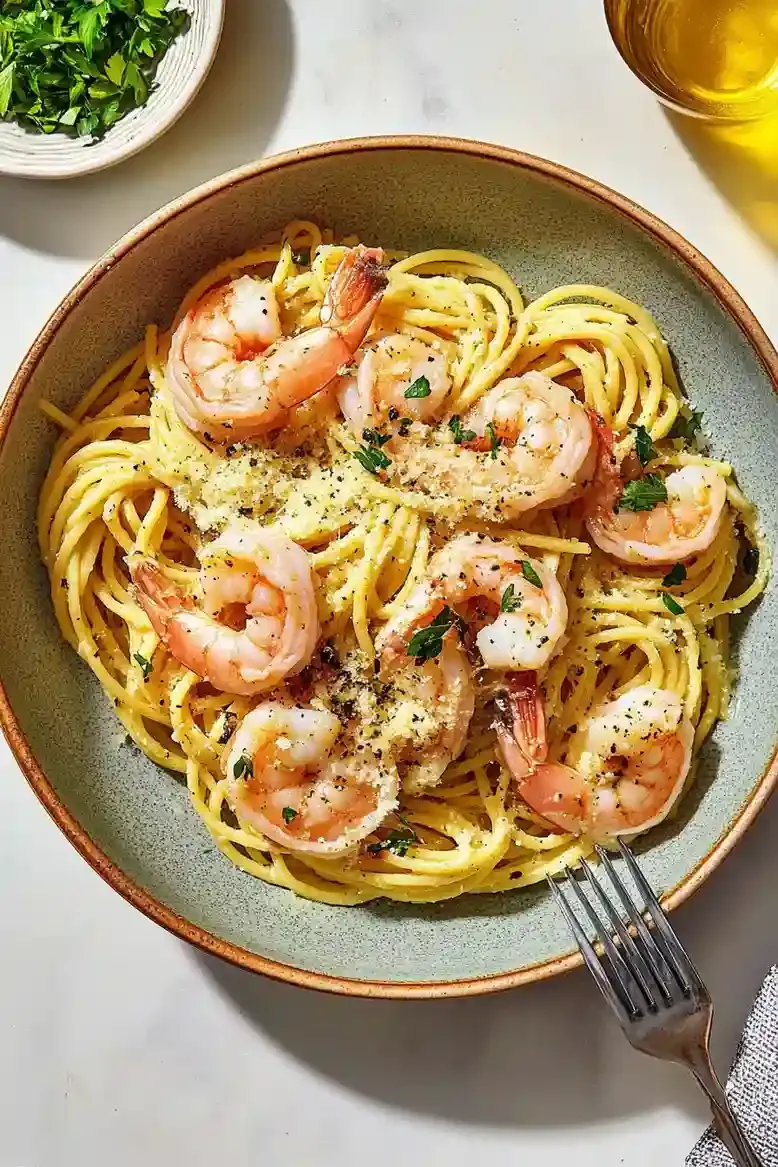 Shrimp Aglio Cacio e Pepe Recipe - 2