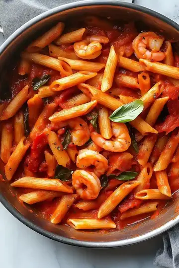 Spicy Shrimp Pasta Arrabiata