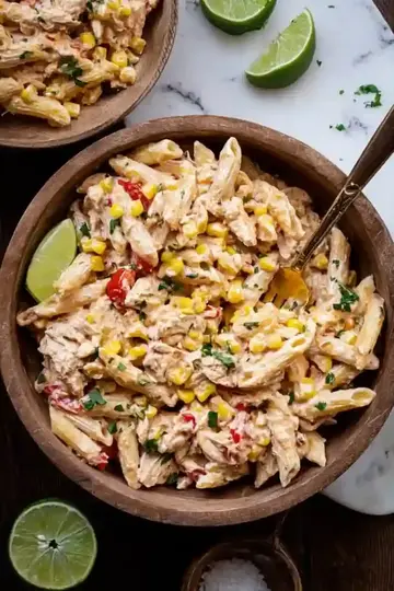 Spicy Sriracha Chicken Pasta Salad