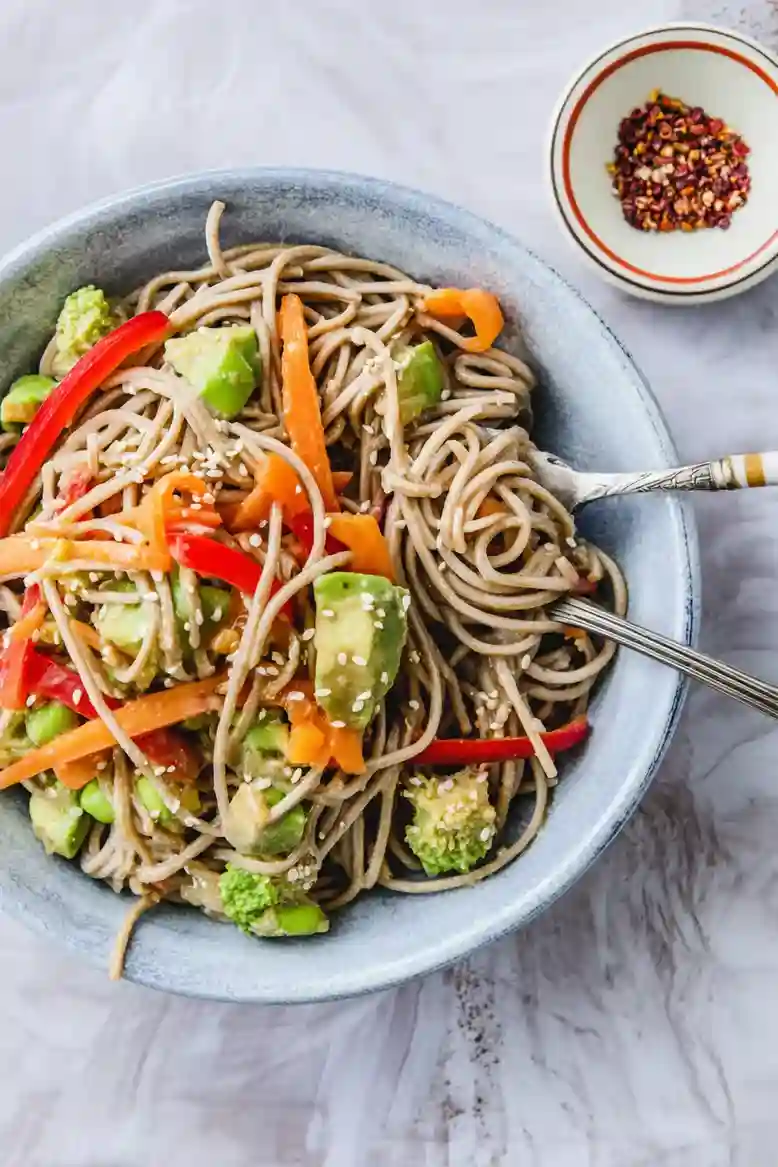 Vegan Sesame Miso Noodle Salad - 1