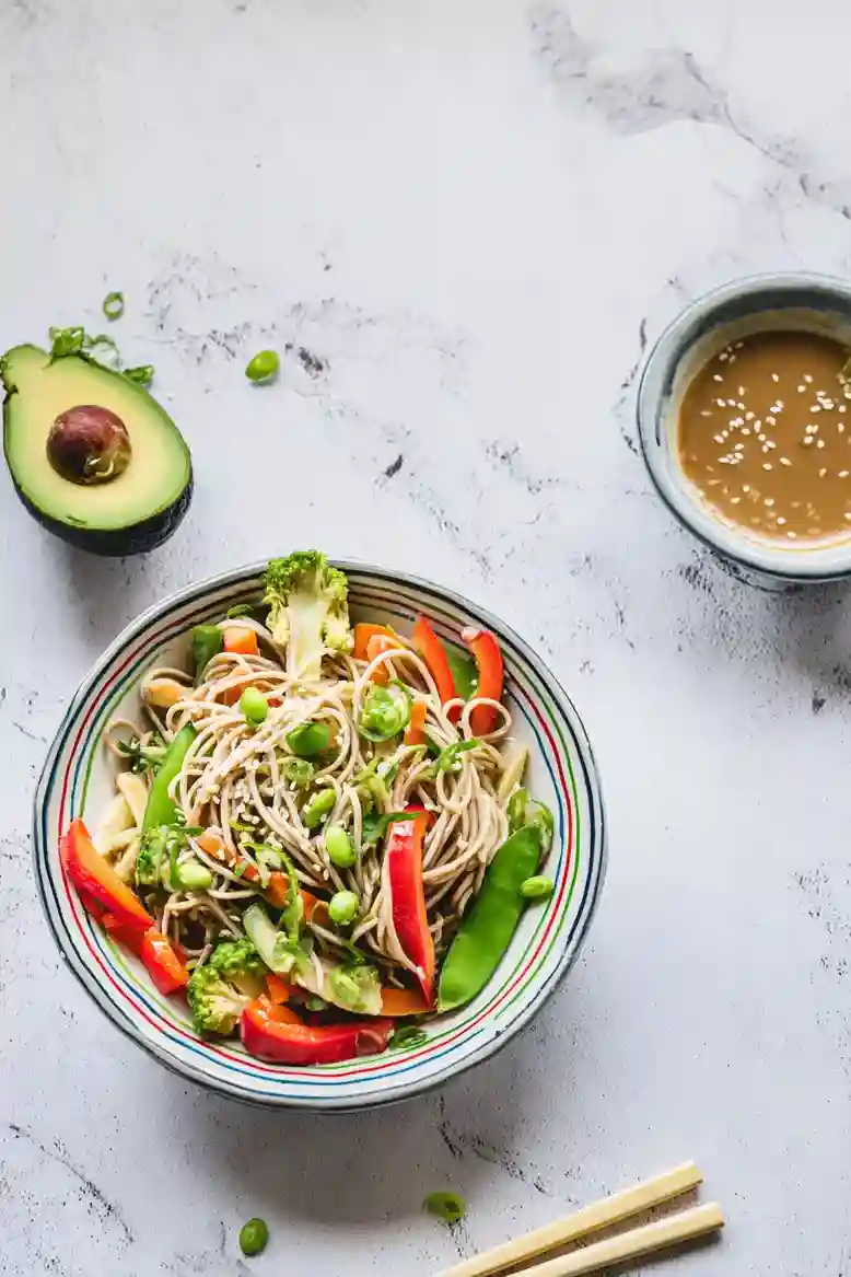 Vegan Sesame Miso Noodle Salad - 2