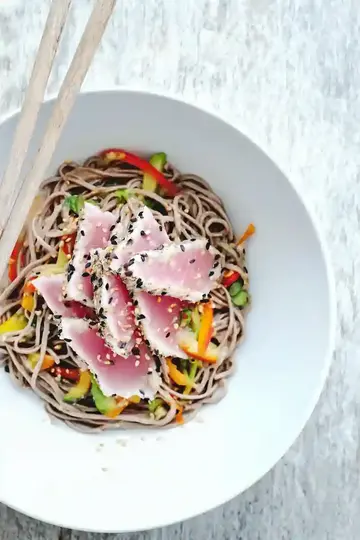Chilled Soba Noodle Tuna Salad