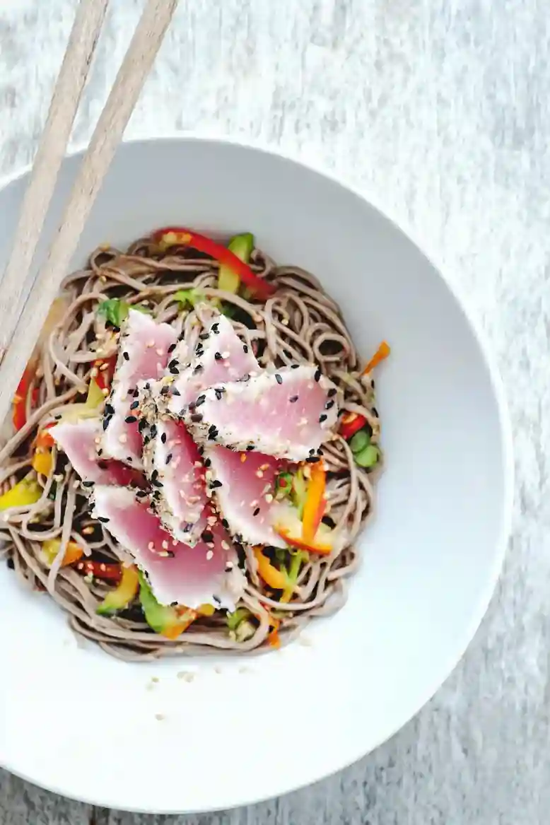 Chilled Soba Noodle Tuna Salad - 1