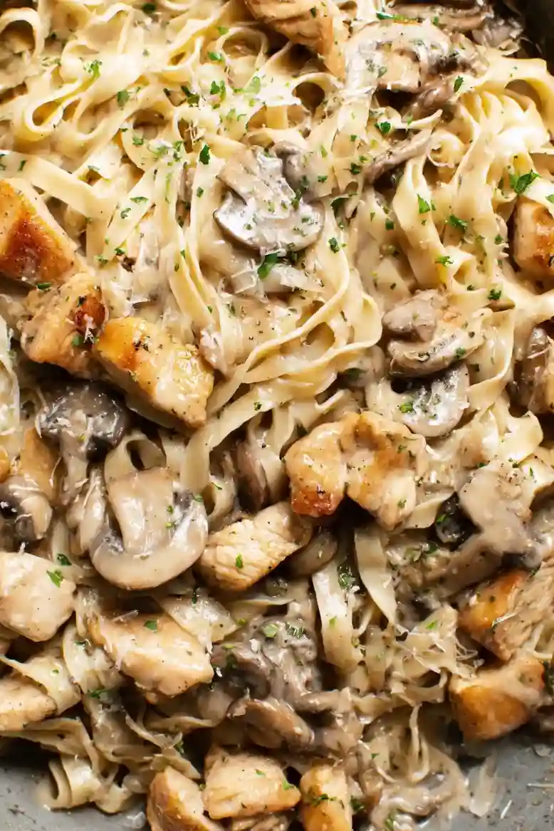 Creamy Chicken Marsala Fettuccine - 2