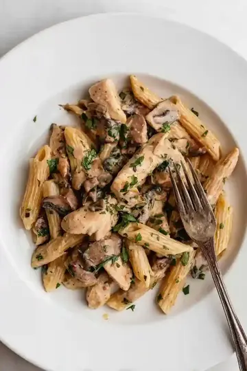 Creamy Chicken Mushroom Pasta Recipe