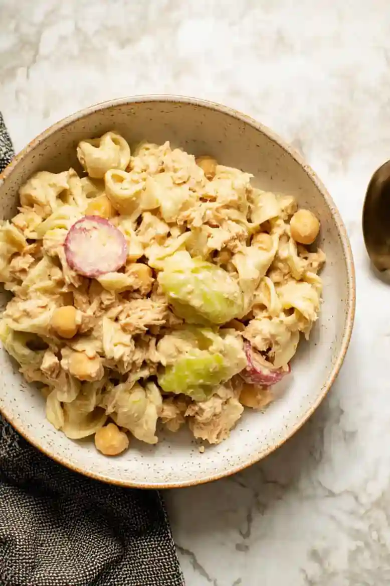 Creamy Chickpea Tuna Pasta Salad - 2