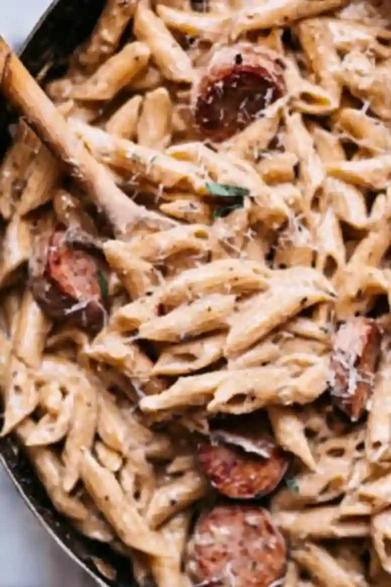 Creamy Sausage Alfredo Pasta Recipe - 2