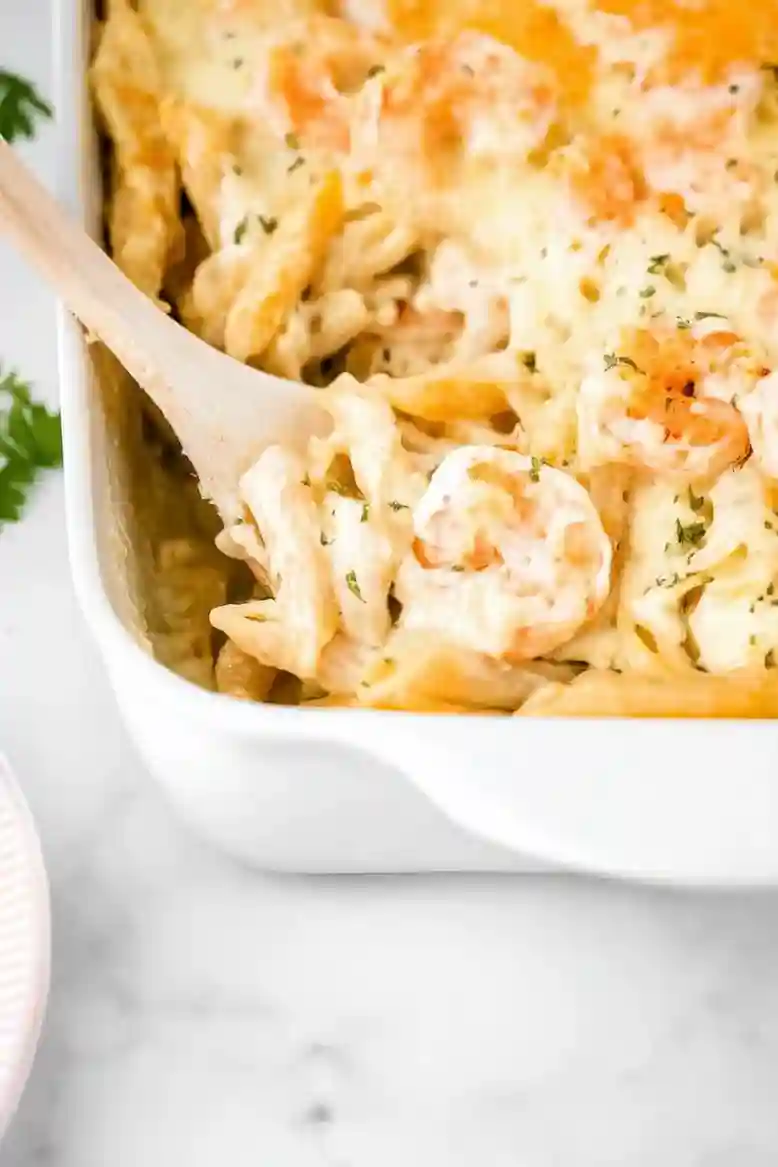 Creamy Shrimp Alfredo Bake Casserole - 1