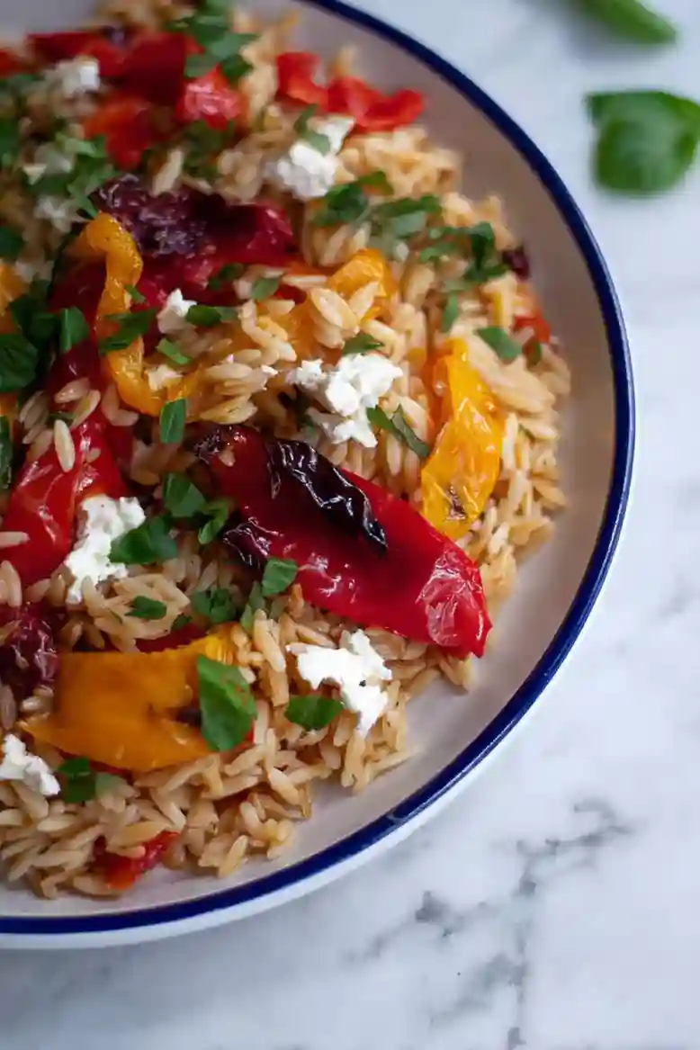 Delicious Orzo and Roast Pepper Salad - 1
