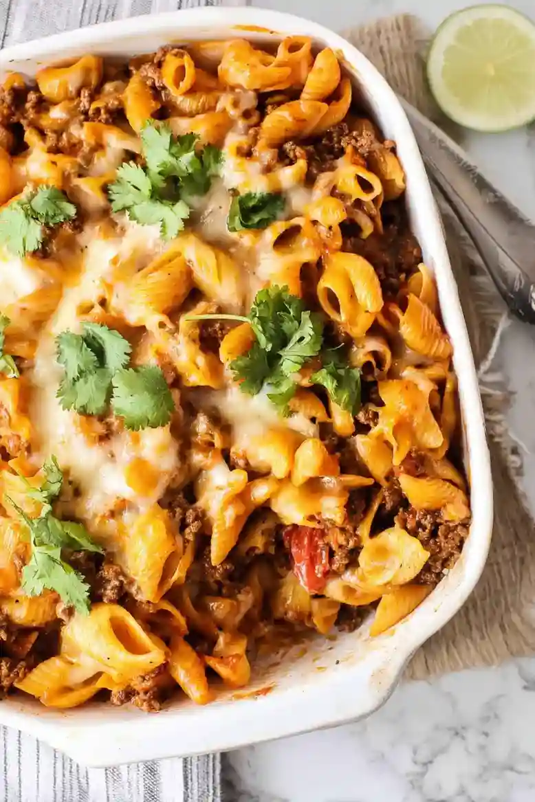 Easy Taco Pasta Casserole Recipe - 1