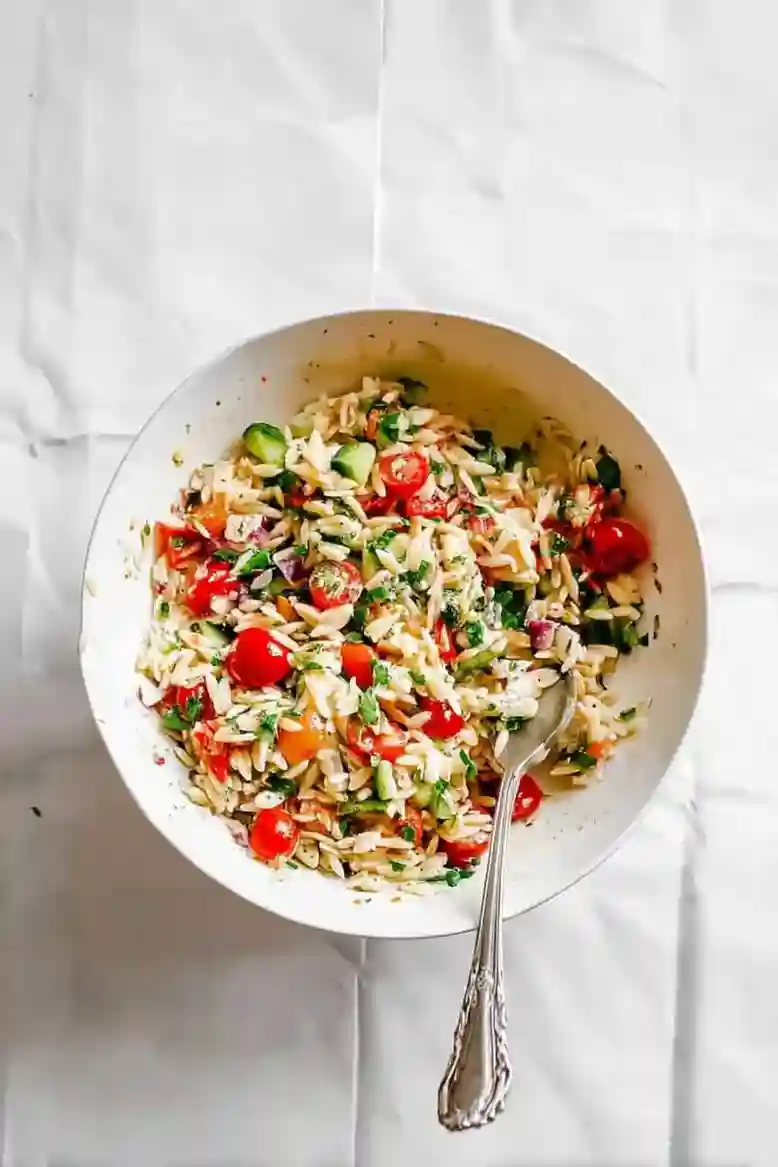 Fresh Summer Orzo Pasta Salad - 2