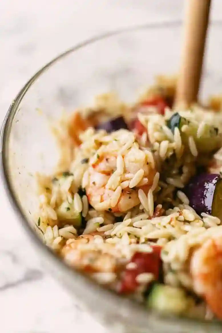 Mediterranean Shrimp Orzo Salad Recipe - 2
