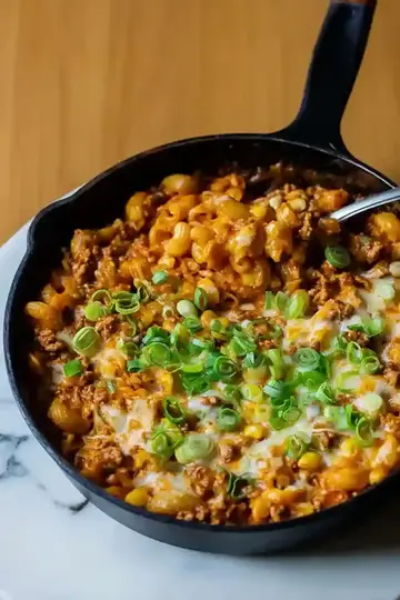 One Pan Taco Mac and Cheese