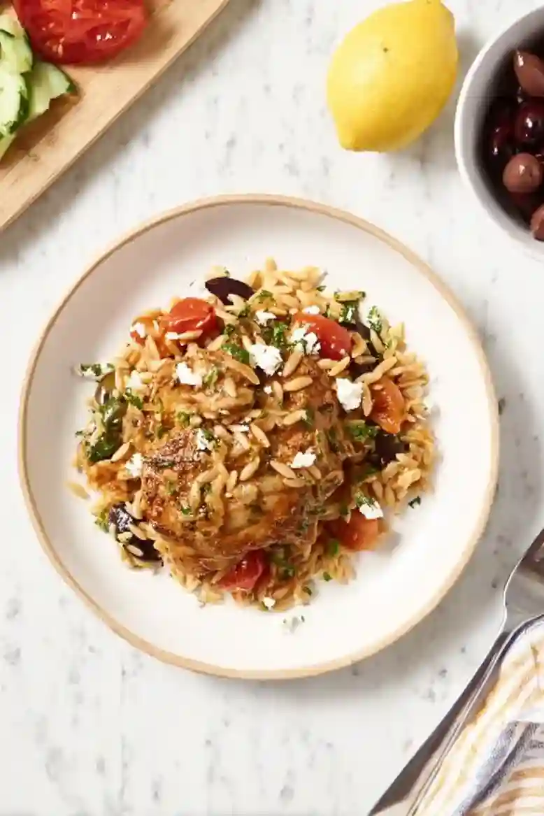 One Pot Greek Chicken and Orzo - 2