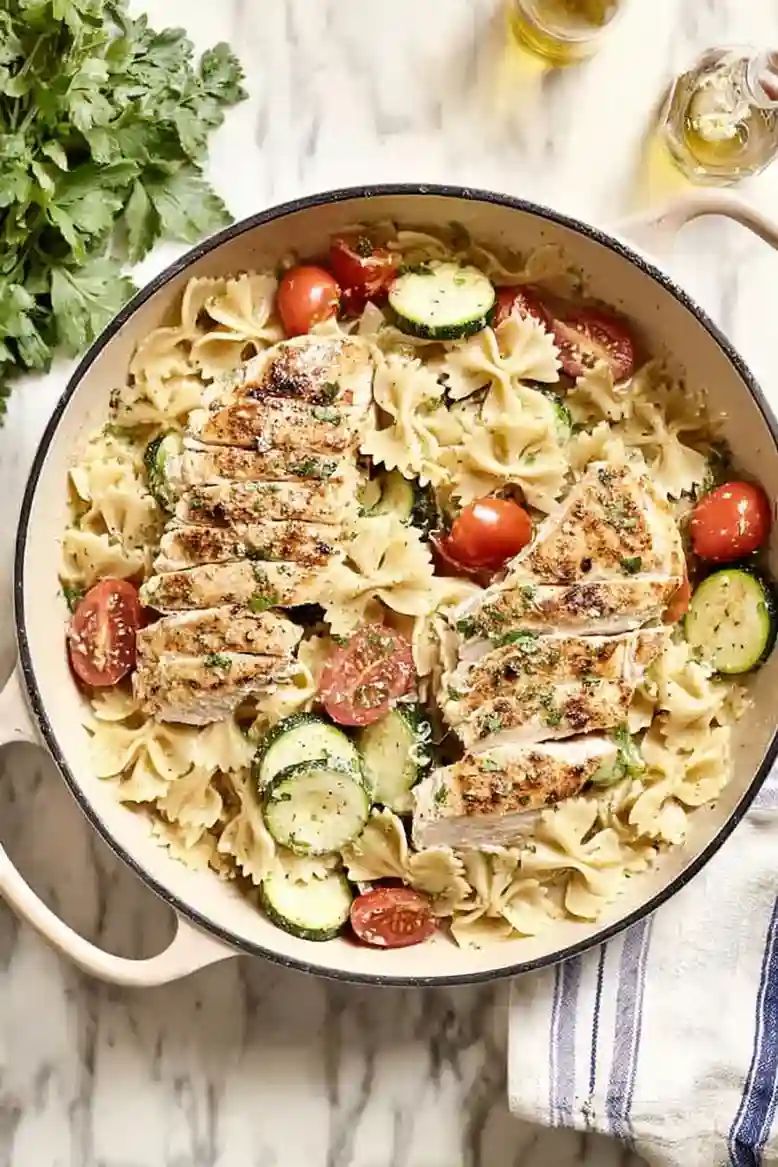 Quick Chicken Pasta Primavera - 1