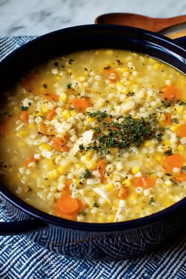 Quick Chicken Pasta Soup Recipe - 2