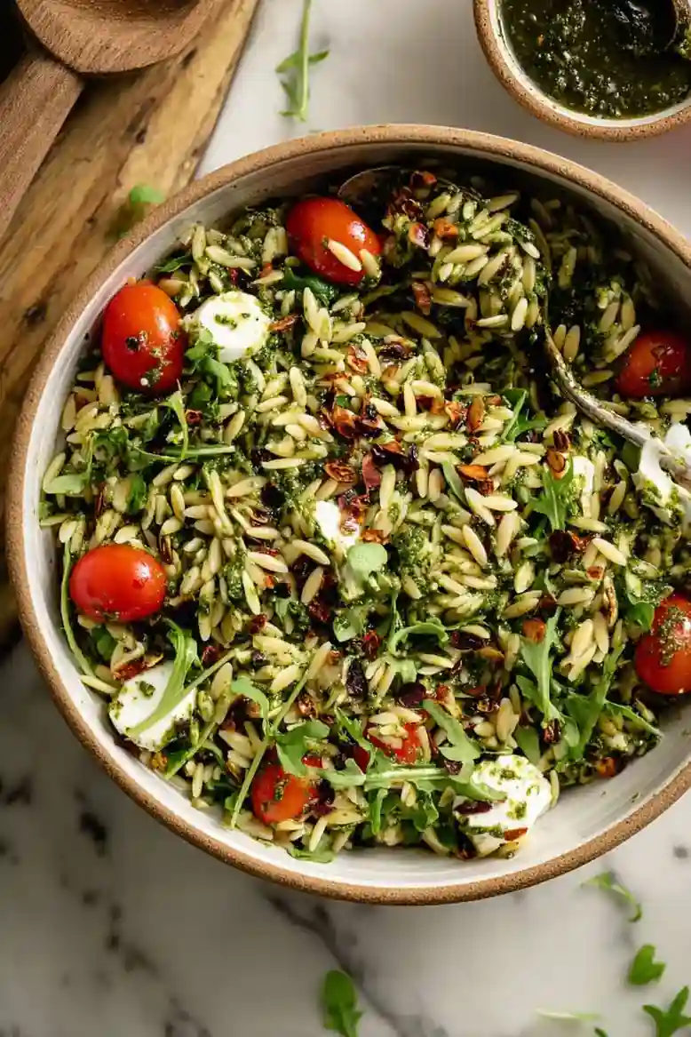 Refreshing Orzo Pesto Salad - 1