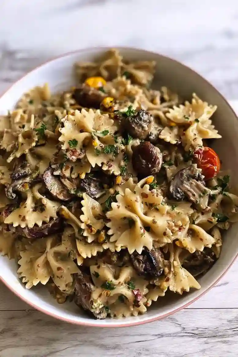 Savory Mushroom Pasta Salad Recipe - 2