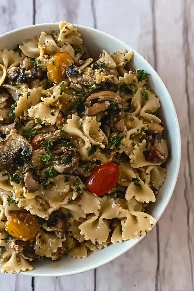 Savory Mushroom Pasta Salad Recipe - 1