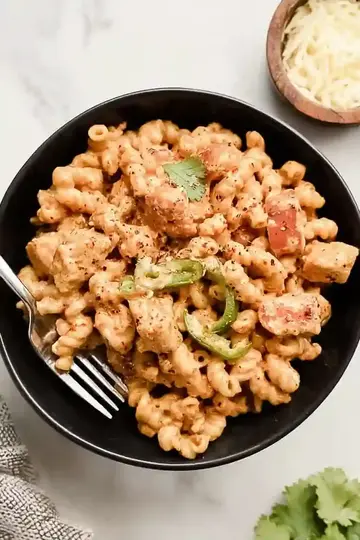 Spicy Creamy Chicken Fajita Pasta