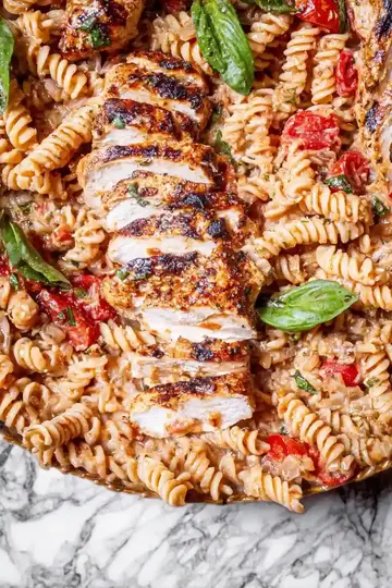 Tomato Basil Pasta with Chicken