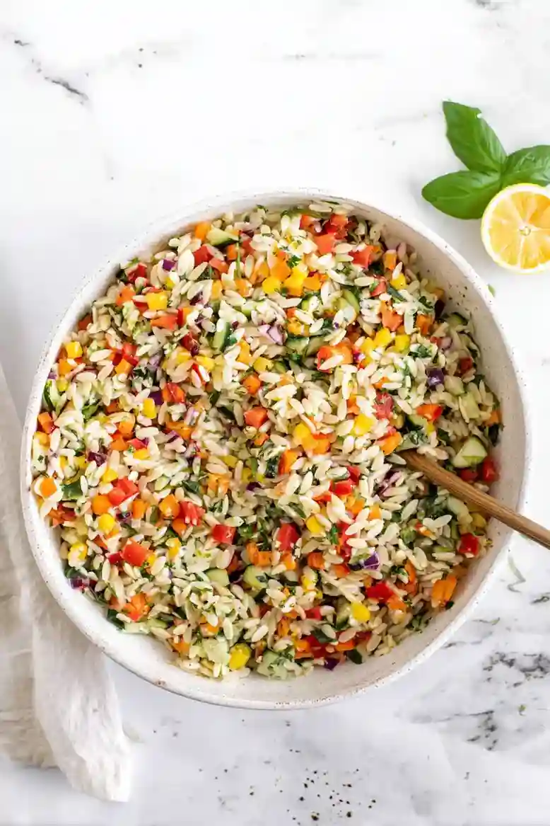Vibrant Rainbow Orzo Salad - 2